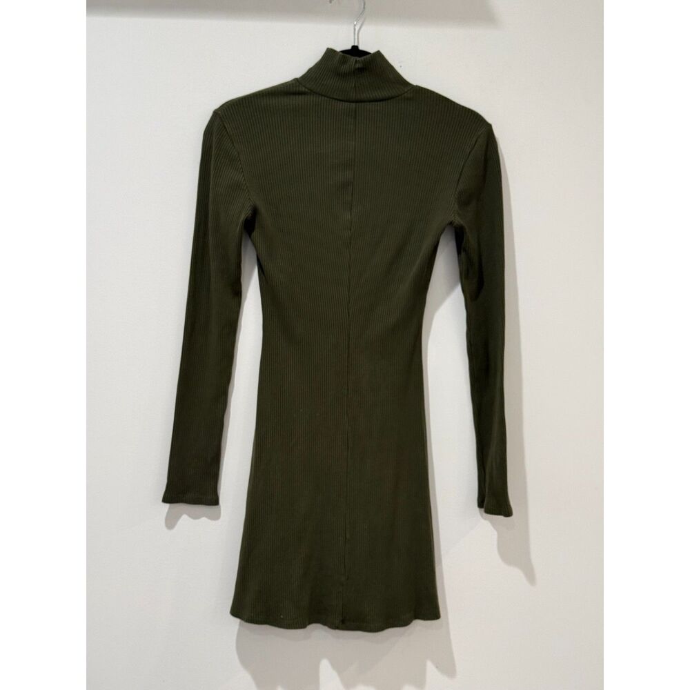 Reformation Rochelle Ribbed Mock Neck Dress - Picture 2 of 3